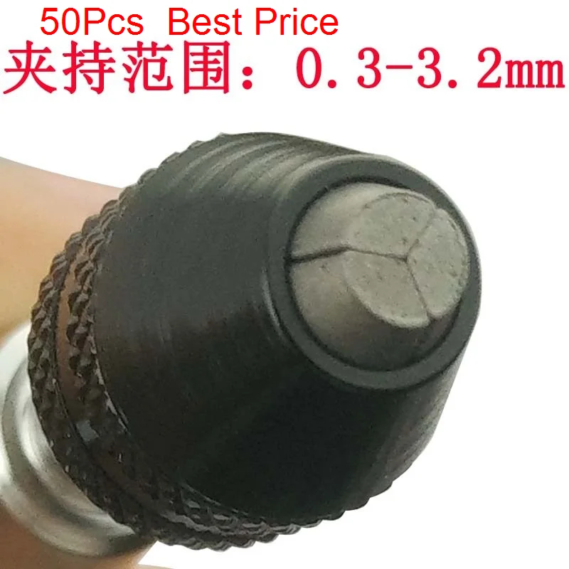 

50Pcs/lot Chuck for Electric Grinding Electric Grinding Accessories Three Jaw Mini Drill Chuck Clamping 0.4-3.2mm