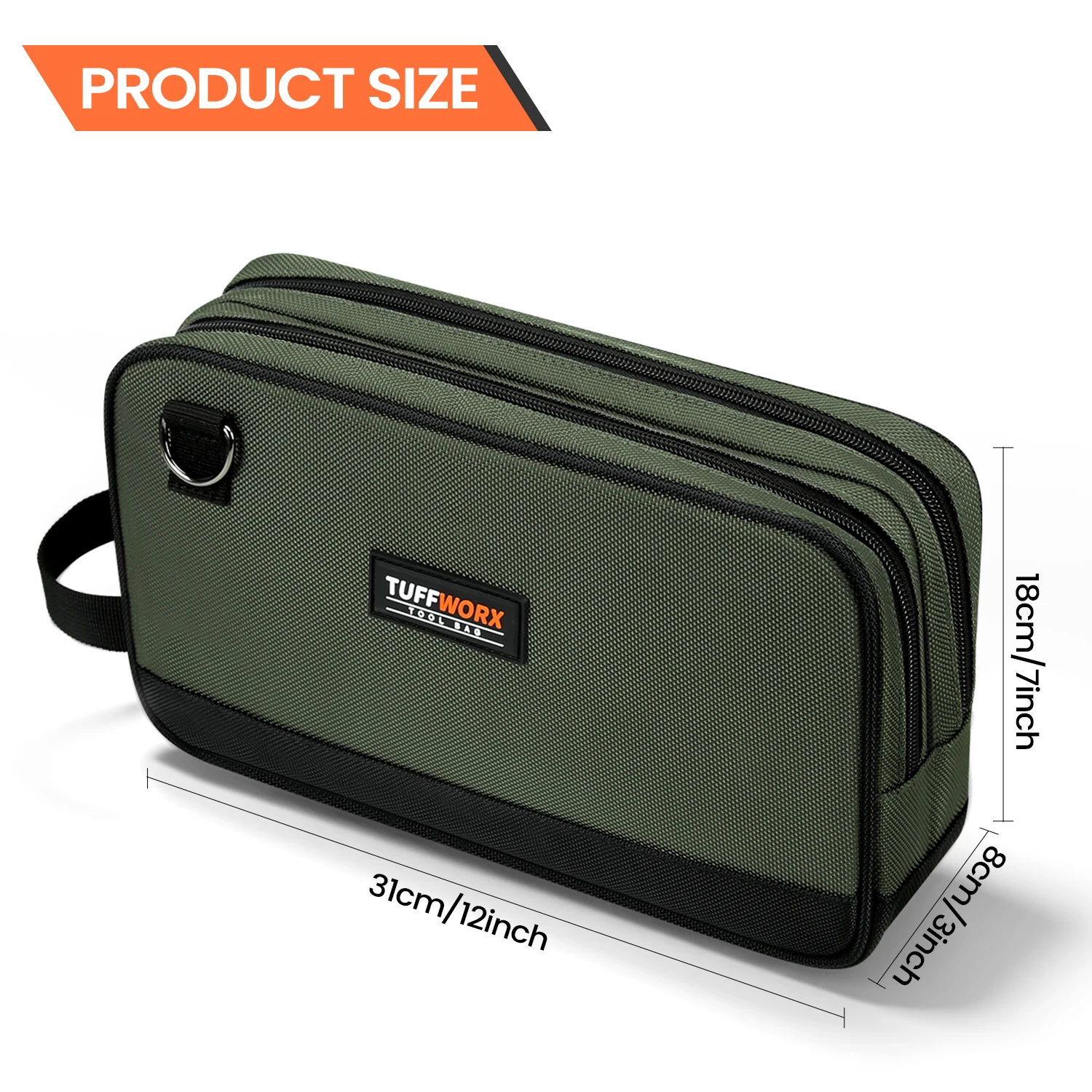 

Сумка для инструментов Oxford серо-черная