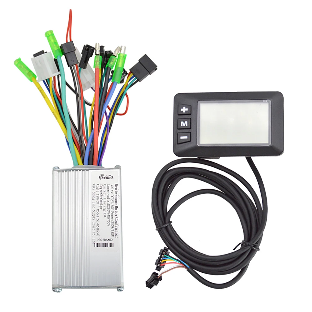 

250W/350W 24-48V/36-60V Electric Bike Motor Controller with LCD Display Panel E Bike Scooter Motor Speed Controller Kit
