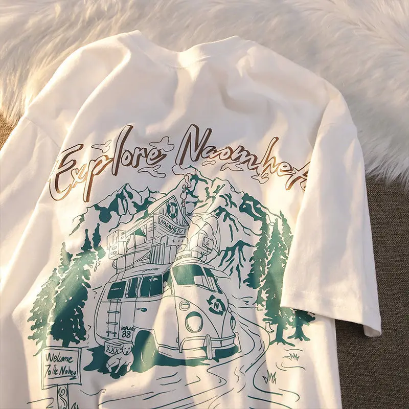 

Футболка мужская и женская с коротким рукавом и принтом