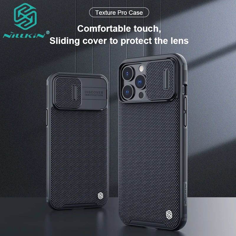 

For iPhone 13 Pro Max Case 3D PC Textured Weaving Nylon Fiber Protective Back Cover For iPhone 13 Pro Cover Funda NILLKIN Case