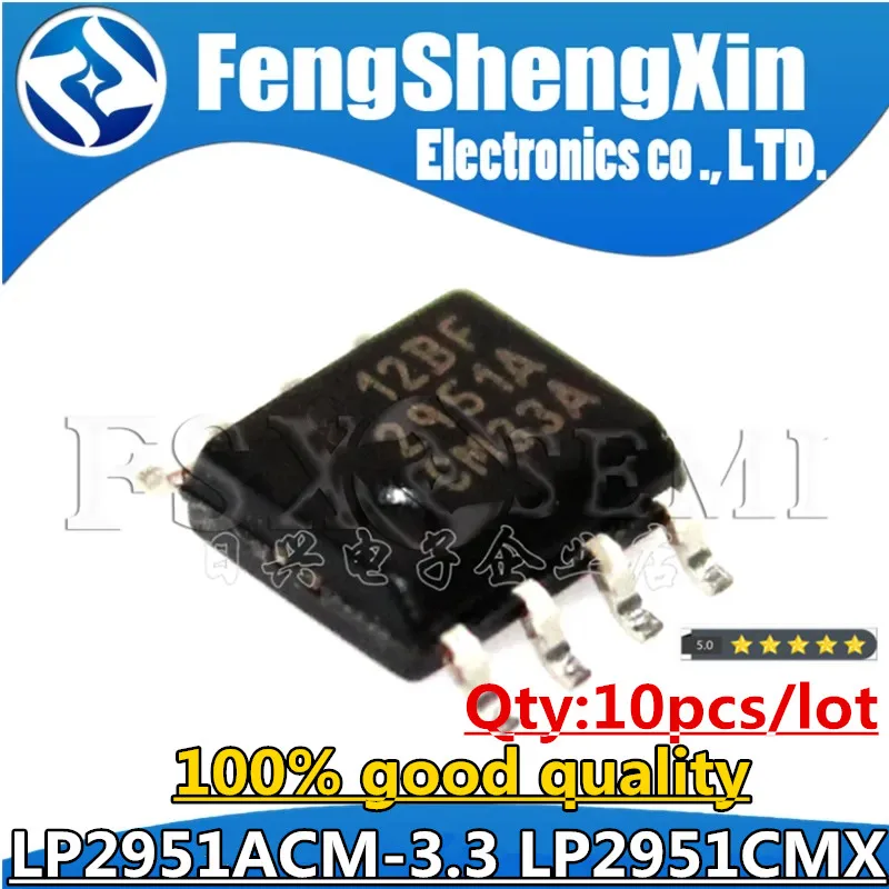 10 шт LP2951ACM-3.3 SOP8 2951ACM33 LP2951ACM LP2951 SOP-8 2951A CM3.3 LP2951CMX LP2951CM LP2951ACMC LP2951ACMX регулятор напряжения