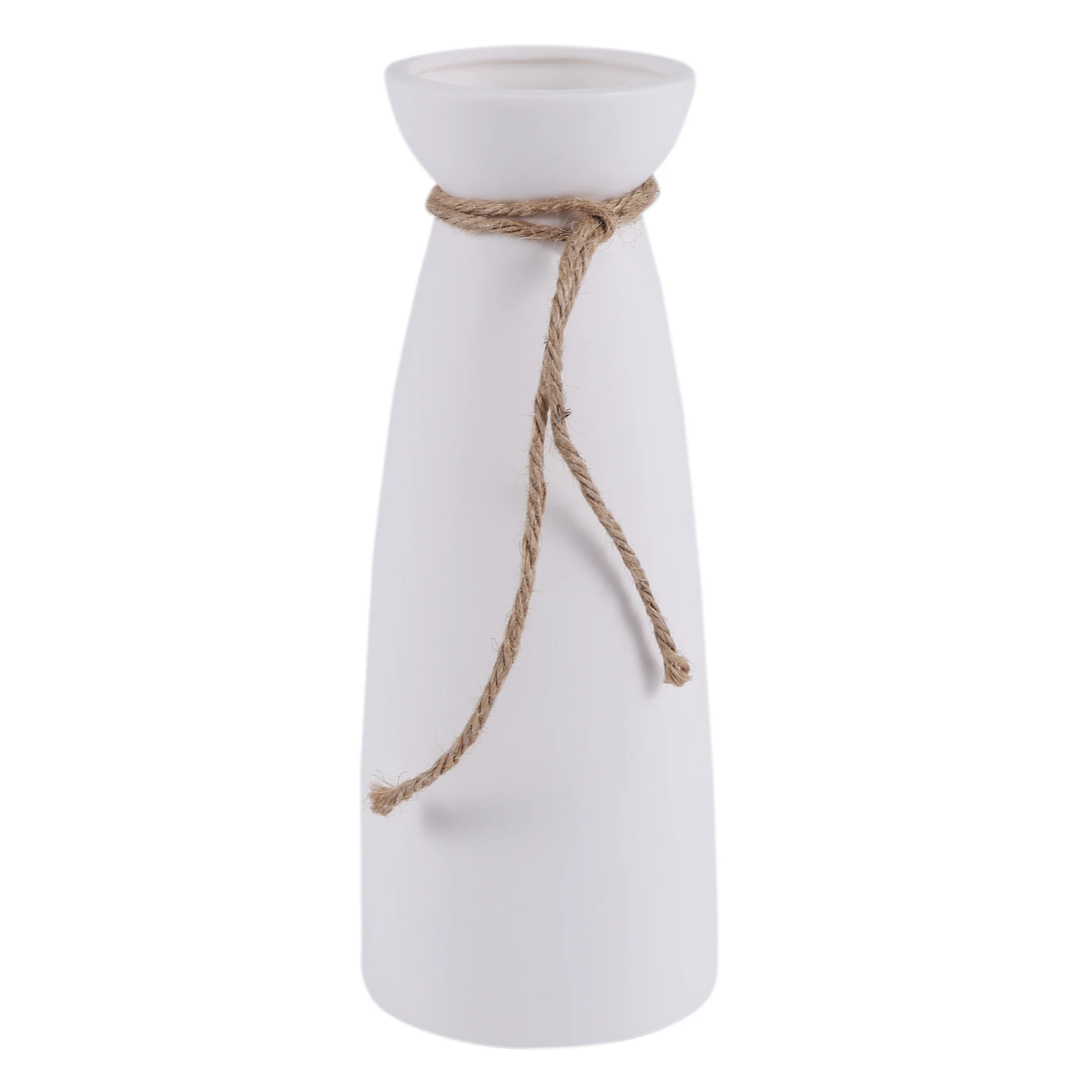 

White Ceramic Vase Minimalist Style Decoration Modern Home Decoration Porcelain Vase Matte Design (B Style)