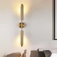 nordic living room bedroom aisle bedside lamp creative personality aisle staircase metal lamp background wall lamp post modern
