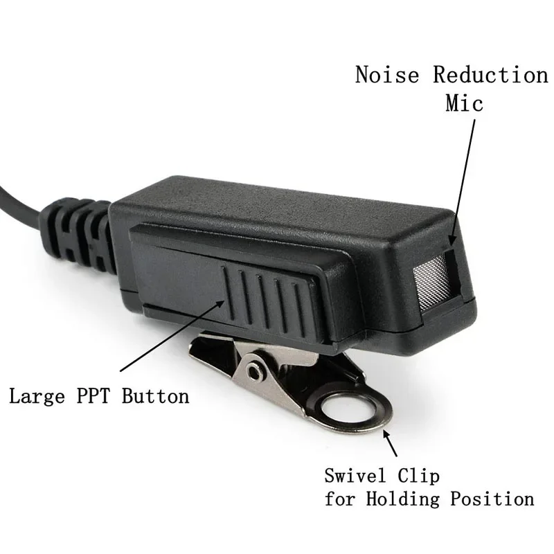 ФБР ПТ с микрофоном и воздушной трубкой гарнитура для Motorola Walkie Talkie XiR P8668 APX2000 APX7000