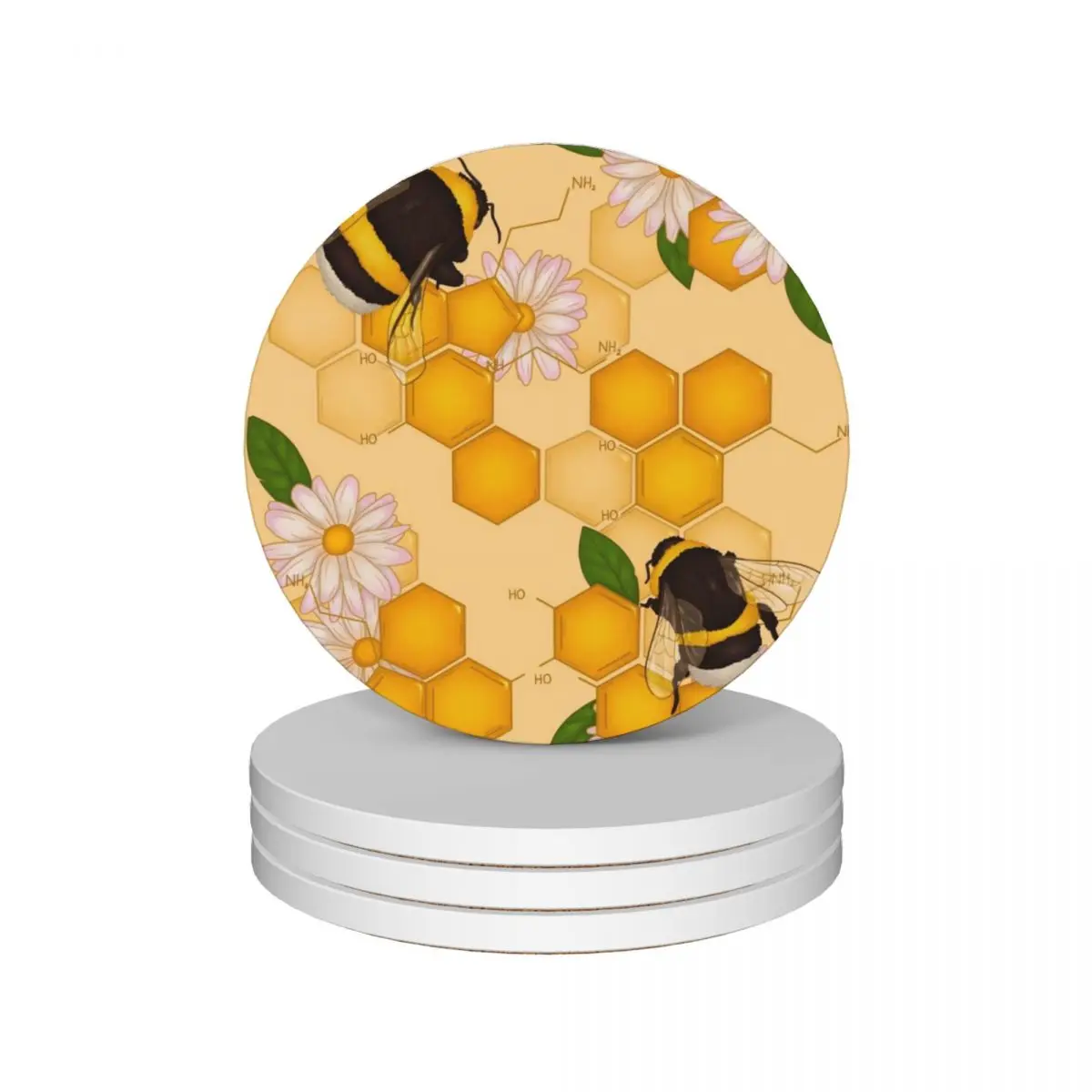 Керамические подставки Hapbee Worker (набор из 4 шт.) чашка для чайных белых подставок