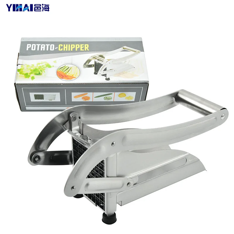 

Stainless Steel Manual Pressure Strip Cutter Multi-Function French Fries Cutter Fruit Radish Cut Dicer Vegetable Cutter