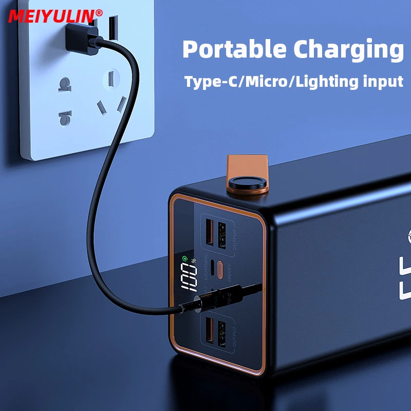 Портативный внешний аккумулятор на 70000 мА · ч 50000 USB C PD 20 Вт быстрая зарядка для IPhone