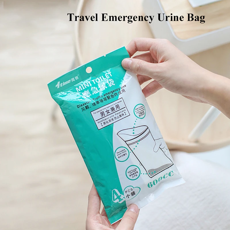 

8/12Pcs Outdoor Disposable Emergency Urinal Bag Portable Car Leak-proof Vomit Urine Bag Mini WC Toilet For Male Female