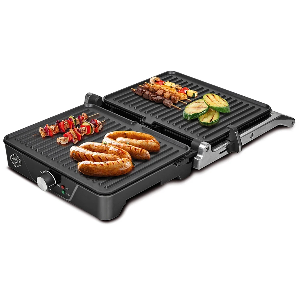 Гриль электрический Zigmund and Shtain Grillmeister ZEG-920 контактный 2000 Вт 220-240 В серебристый -