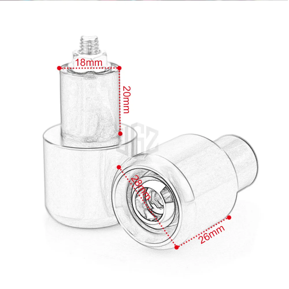 22 мм аксессуары для мотоциклов алюминиевые балансирующие ползунки на Руль с ЧПУ