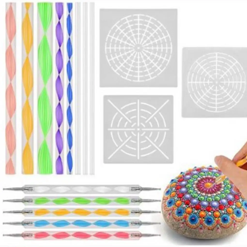 

16 шт., многофункциональный шаблон для рисования мандалы