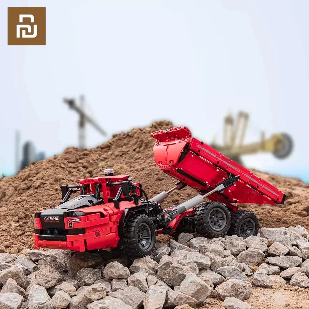 Youpin ONEBOT Articulated Mining Truck 1:12 Simulation Heavy Truck Articulated Structure Imitating Hydraulic Lifting Bucket Gift