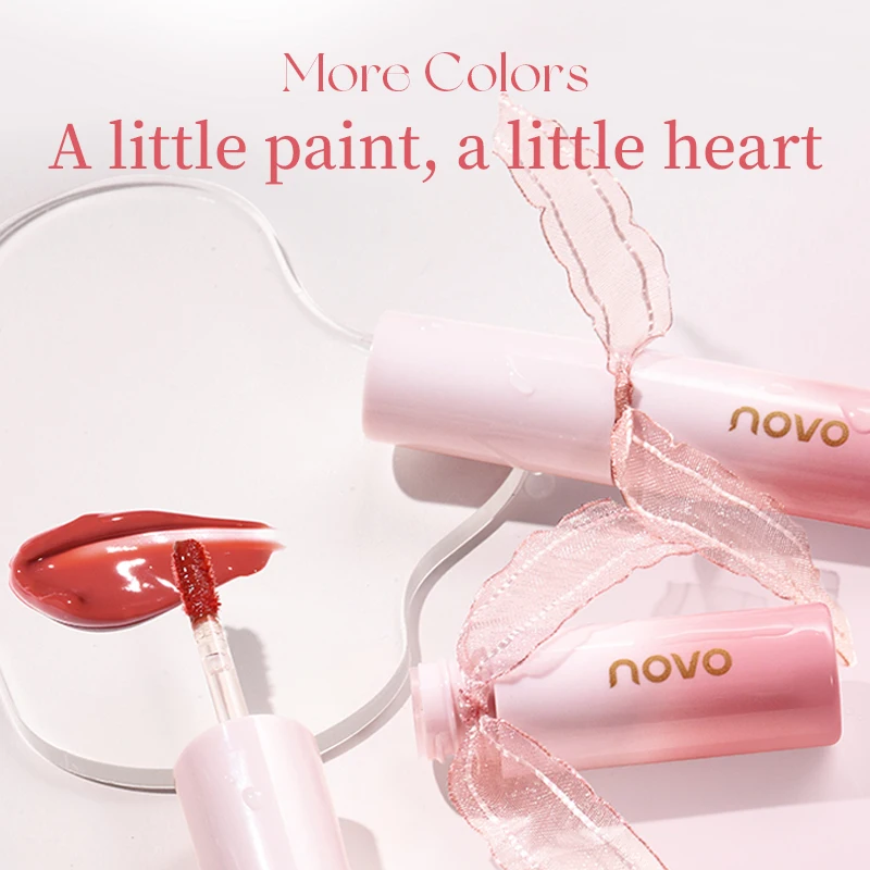 Novo Jelly Mirror Жидкая губная помада с антипригарным покрытием увлажняющая