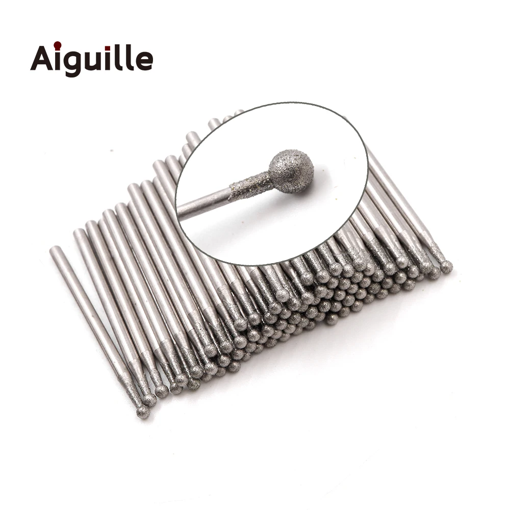 

100 шт., алмазные насадки для шлифования зубов, 2,35-120 мм