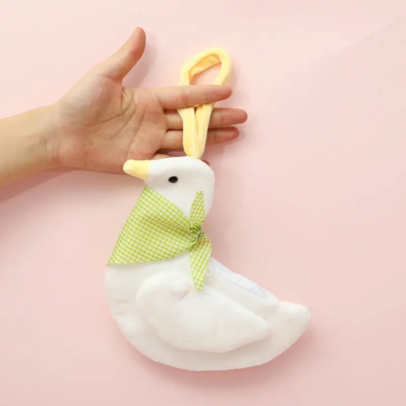 

Cartoon Duck Card Holder Wallet Soft Plush Purse Organizer Pocket Change Coin Bag