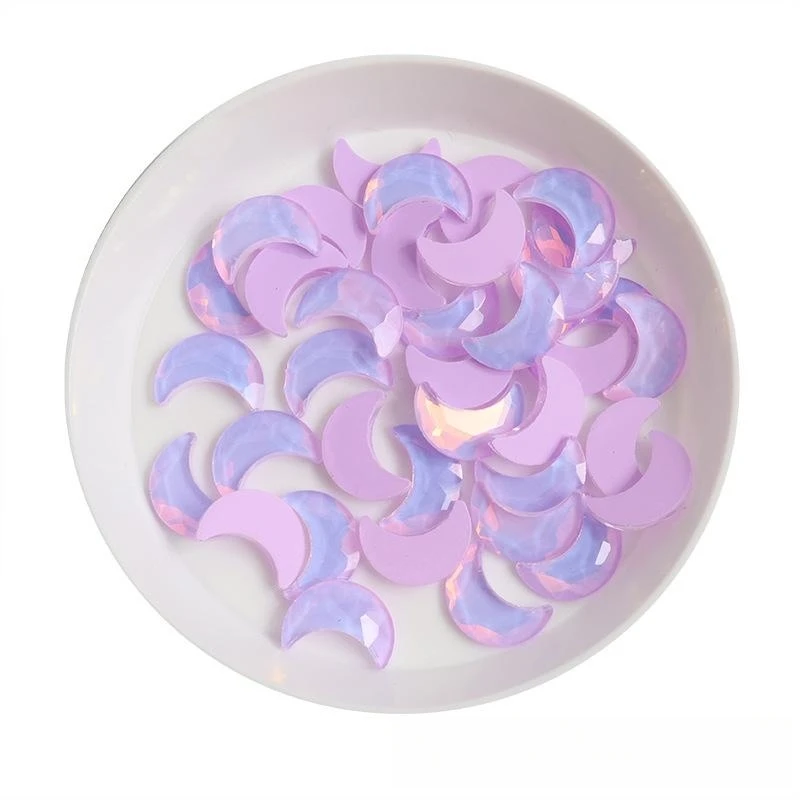 7*10 мм Moon Boutique мокко желе с плоским дном искусство для ногтей искусственное стекло