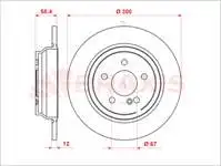 

AE0968 для заднего фрикционного тормозного диска S-CLASS W221 0513 C216