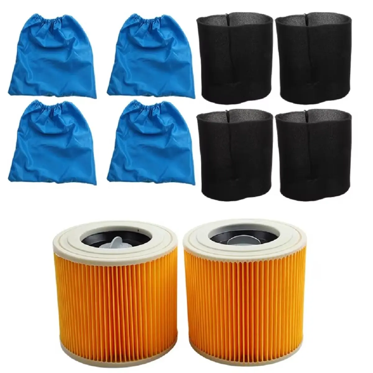 Фото (ABJZ) 1 комплект для KARCHER MV1 MV2 WD1 WD2 WD3: HEPA-фильтр и текстильный фильтр-мешок, аксессуары для пылесоса, запасные части №3