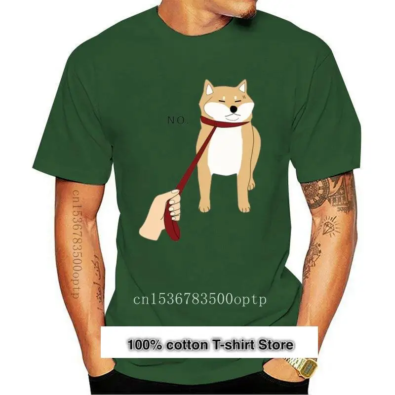 

Camiseta con estampado 3D Crazy para hombre, 100% de algodón, nuevo diseño, Shiba Inu