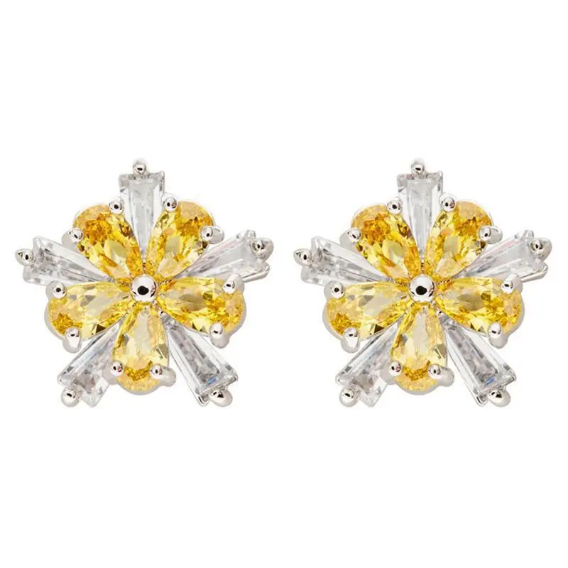 

2022 New Sweet and Romantic Cherry Blossom Earrings Light, Luxury, Fashion, High Quality Jewelry, Bride's Wedding Party Earrings