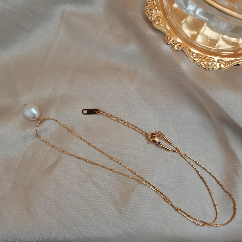 GHIDBK 2020 модные ювелирные изделия оптом из нержавеющей стали барокко натуральный