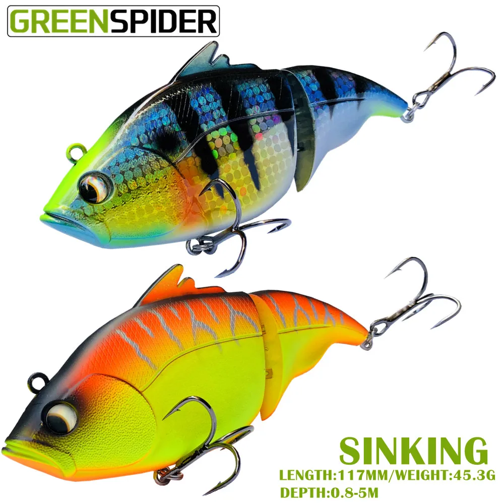 

1PC Floating Sinking Fishing Lures 115mm Vibration SW Wobblers Lipless Crankbaits VIB Artificial Hard Bait Tackle For Bass Pike