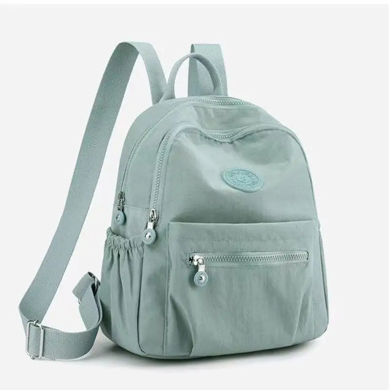 

Korean Backpack Women Green Oxford Light Simple Casual Back Pack Ladies 2022