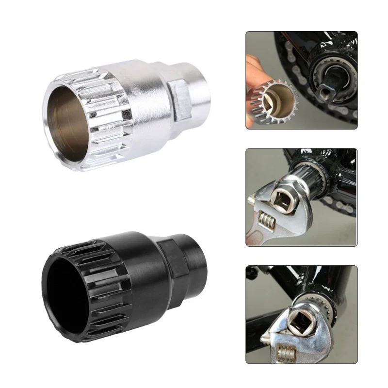 

Bicycle Wrench Repair Tool 20 Teeth Bicycle Bottom Tool Spanner Crank Bottom Bracket Remover Extractor Puller Bike Multi Tool