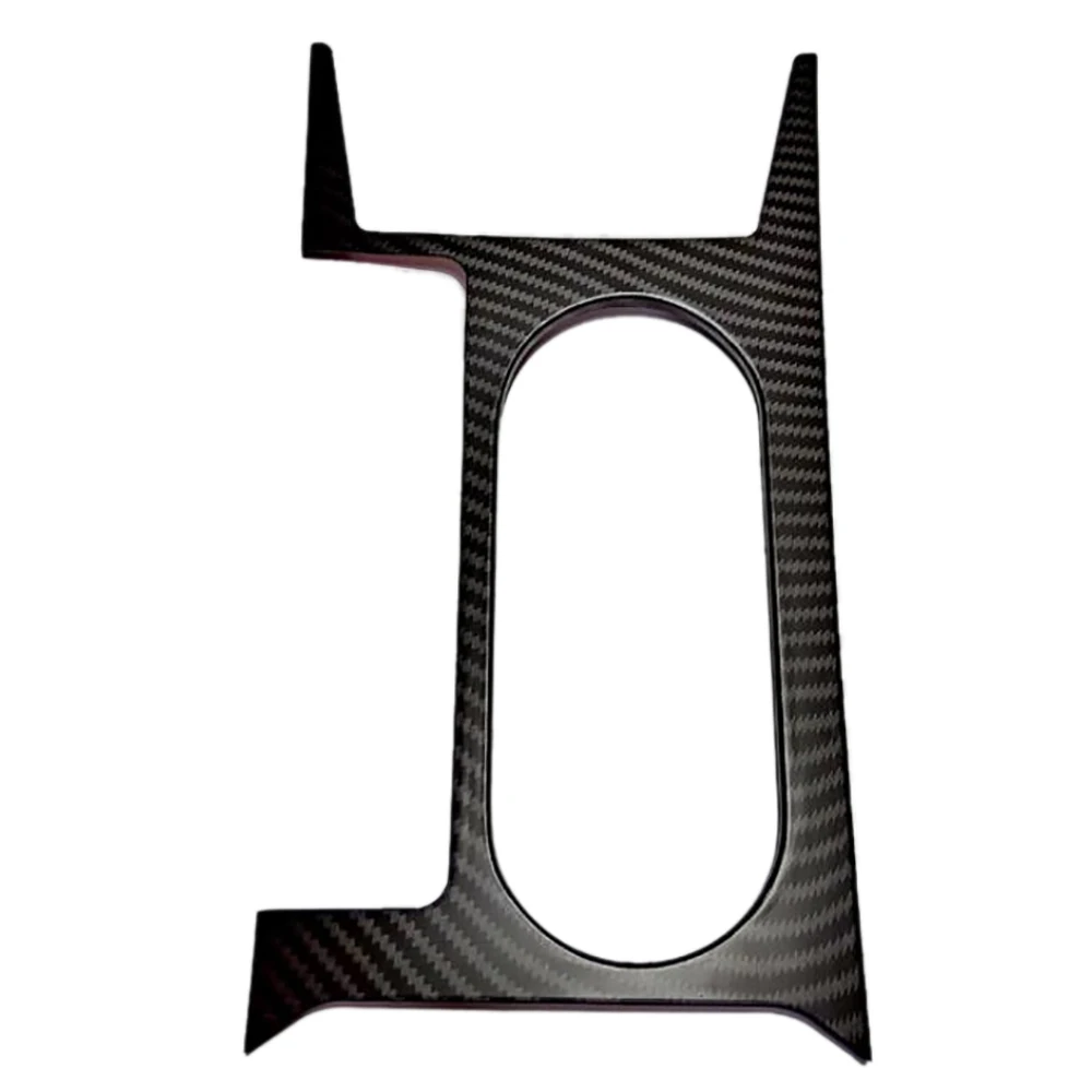 

For Subaru Forester 2013-2018 Car Central Control Water Cup Holder Panel Cover Trim Decor Frame, Matte Carbon Fiber