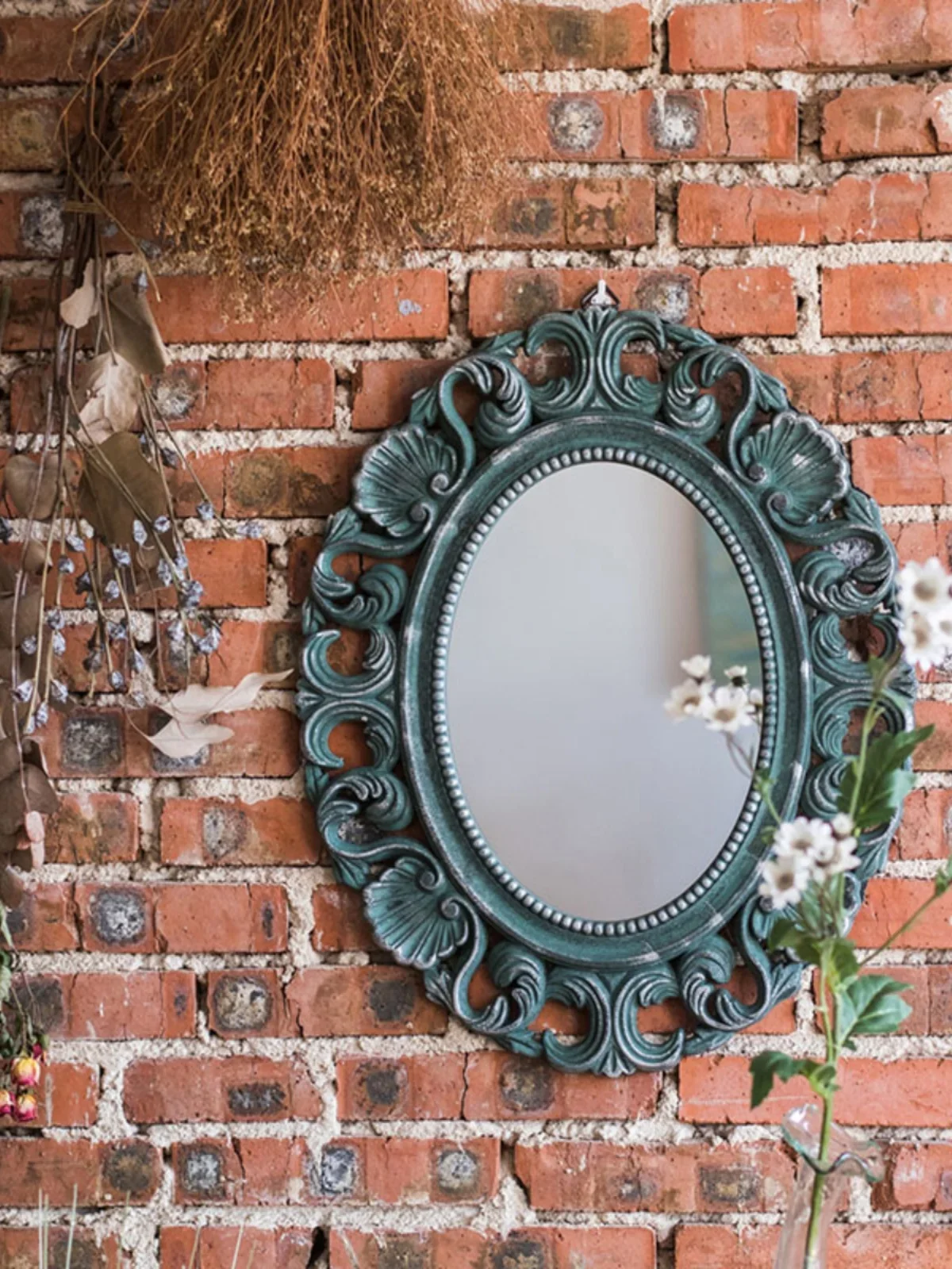 Классическое резьбовое зеркало Zihan французский Европейский ретро стиль