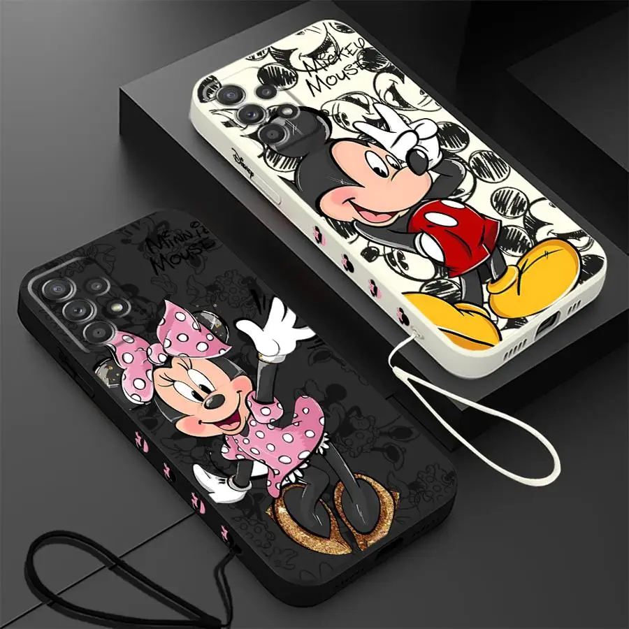 Disney Mickey Minnie Phone Case for Samsung Galaxy A10 A20s A30 A20 A30s A02s A03 A04 A50 A02 A05s A71 A72 A73 A06 A31 A51 5G