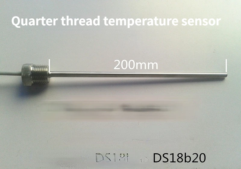 

DS18b20 Fixed Four-point Thread Temperature Sensor Probe Length 200mm