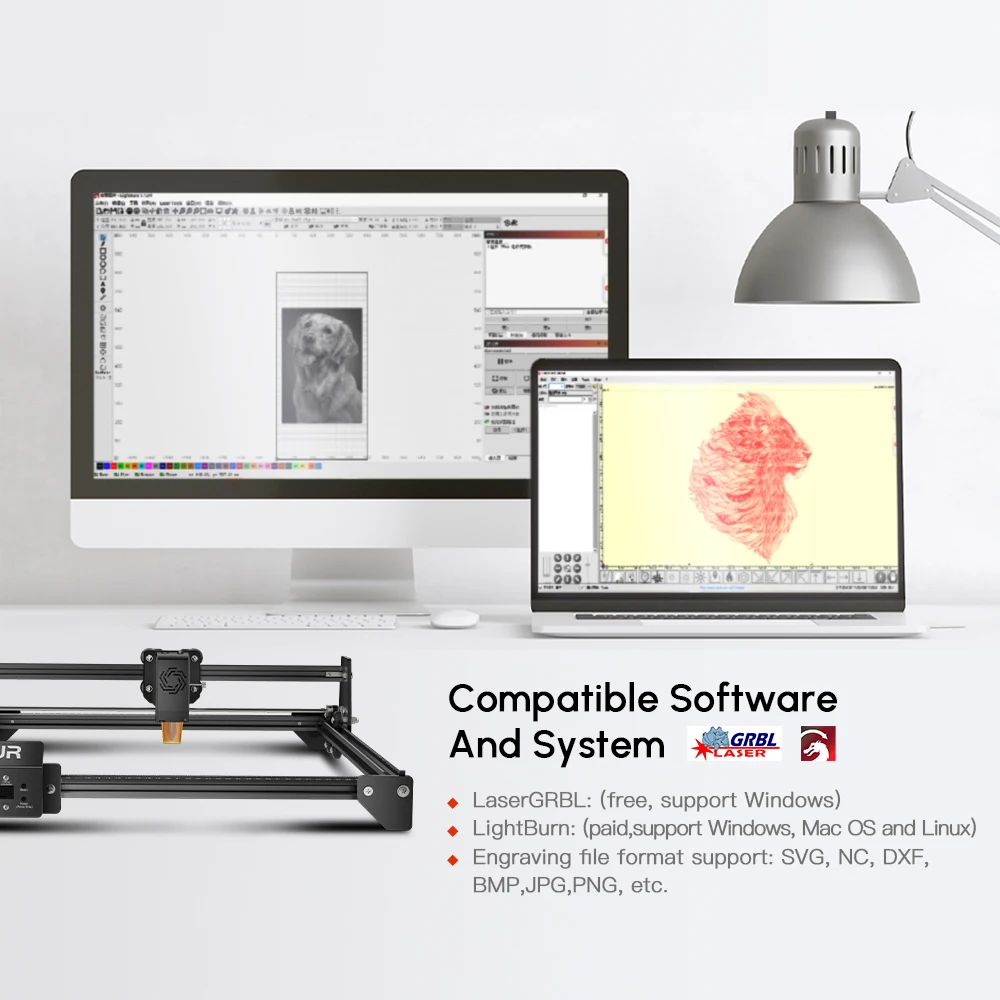 Мини-гравер с завода ORTUR настольный гравировальный станок для резьбы режущий Co2 DIY