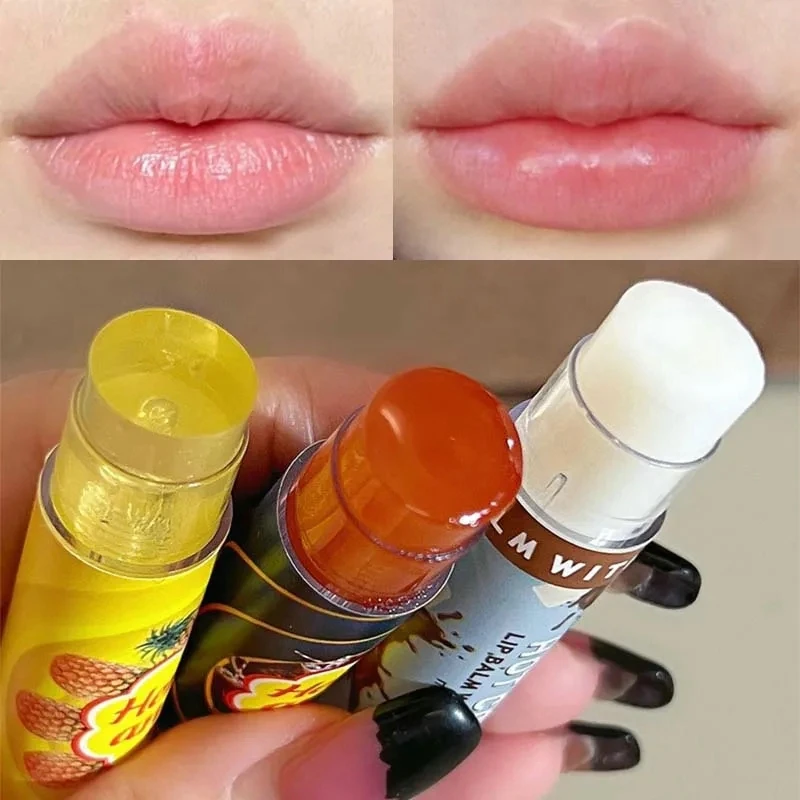 

1PCS Moisturizing Fruit Lip Balm Long Lasting Nourishes Lips Reduce Lip Line Anti Aging Anti-drying Hydration Lip Care Lipstick