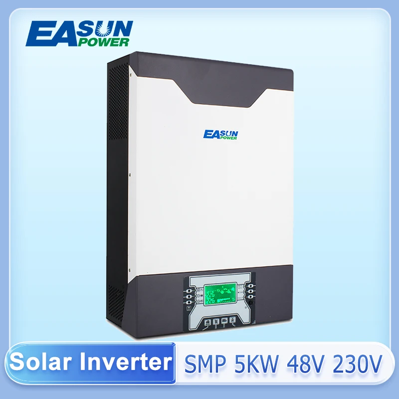 

EASUN Solar Inverter 5000W 5Kva 500Vdc PV 80A MPPT Parallel Inverter 230V 48V Pure Sine Wave Hybrid Inverter Battery Charger