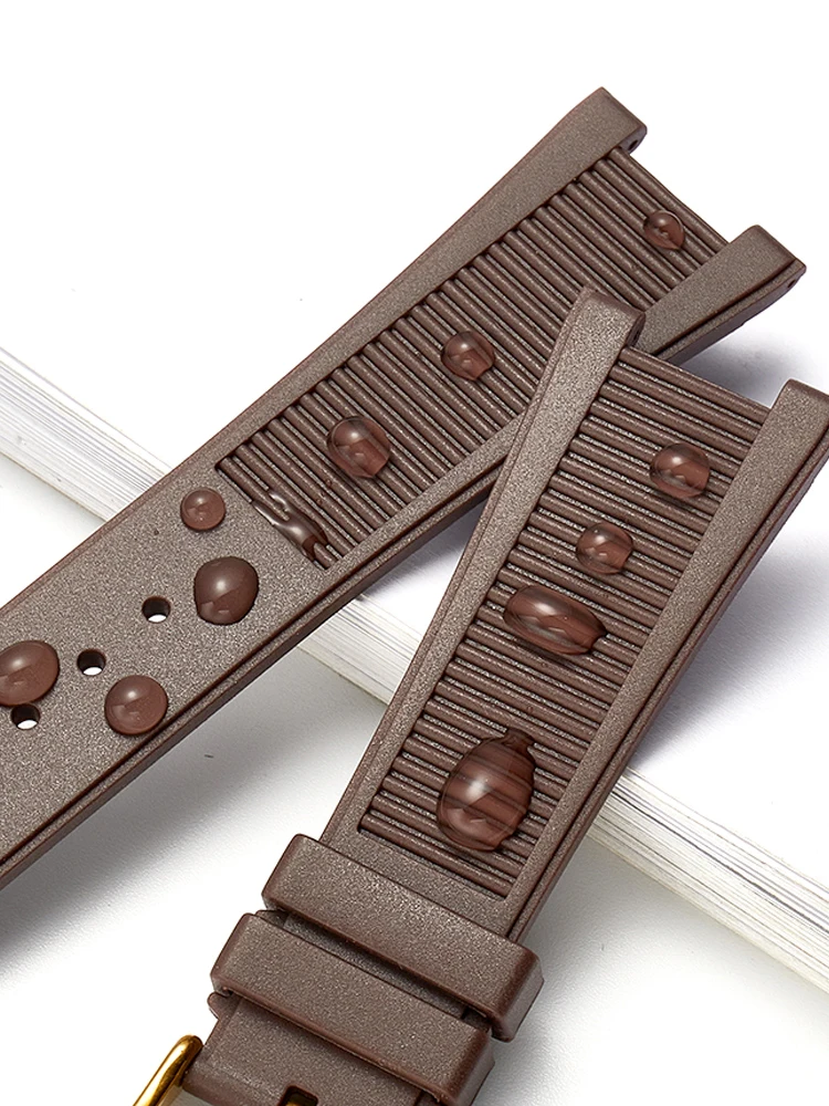 For PP Patek Philippe High Quality Silicone Watch Belt 5711 5712g Nautilus Watch Strap Special Interface 25mm*13mm Men Watchband