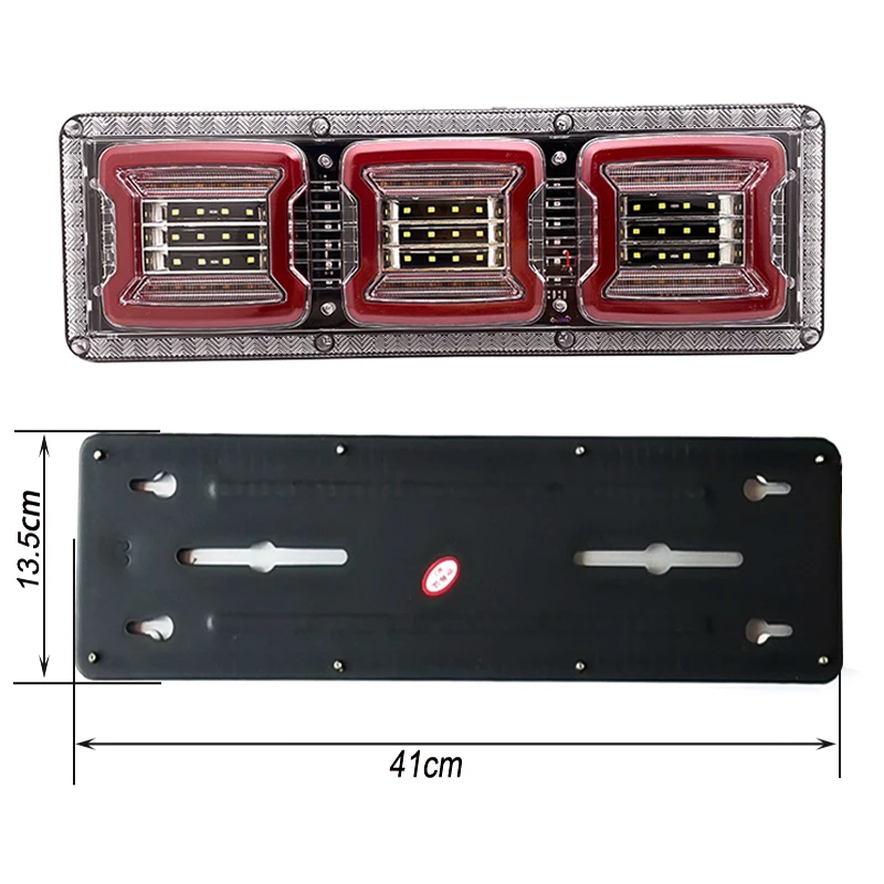

2X 24 в светодиодный динамический задний фонарь для автомобиля грузовика, стоп светильник, сигнал поворота, задний фонарь для прицепа, фургона, лодки, фургона, автобуса, грузовика, UTV