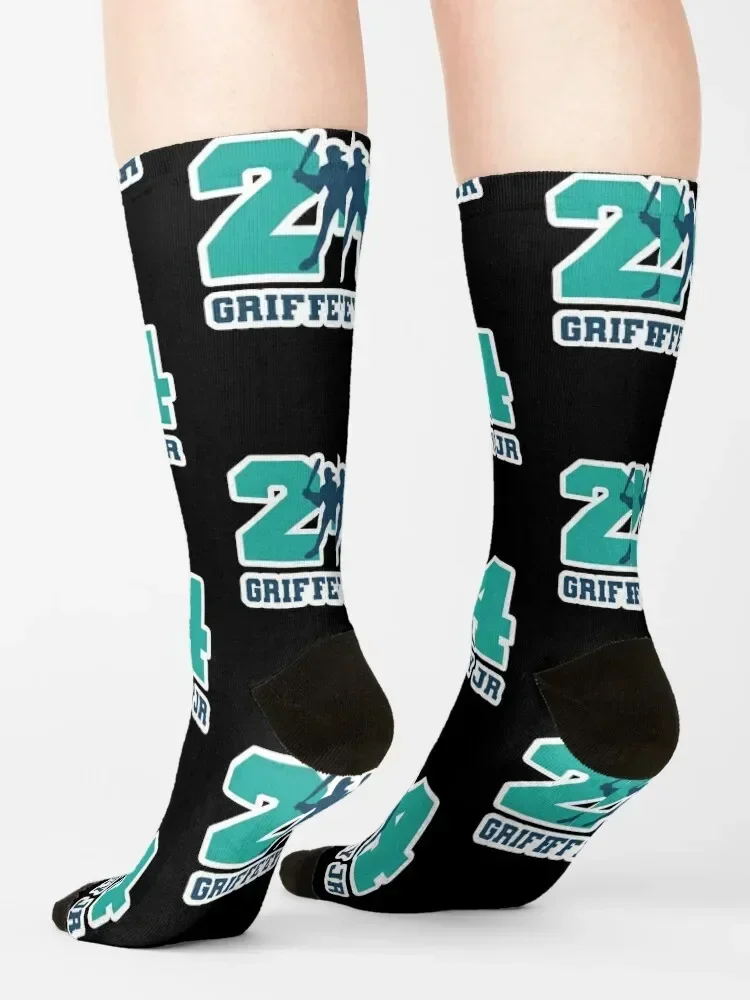 24 Кен Гриффи-младший Малыш Сиэтл Редро Бейсбол Гриффи Юниор Носки рождественский