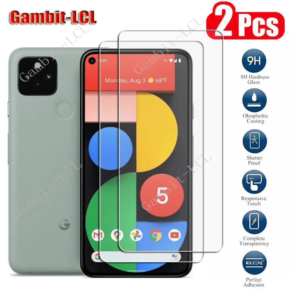 

2PCS Original Protection Tempered Glass For Google Pixel 5 6.0" Pixel5 GD1YQ, GTT9Q Screen Protective Protector Cover Film