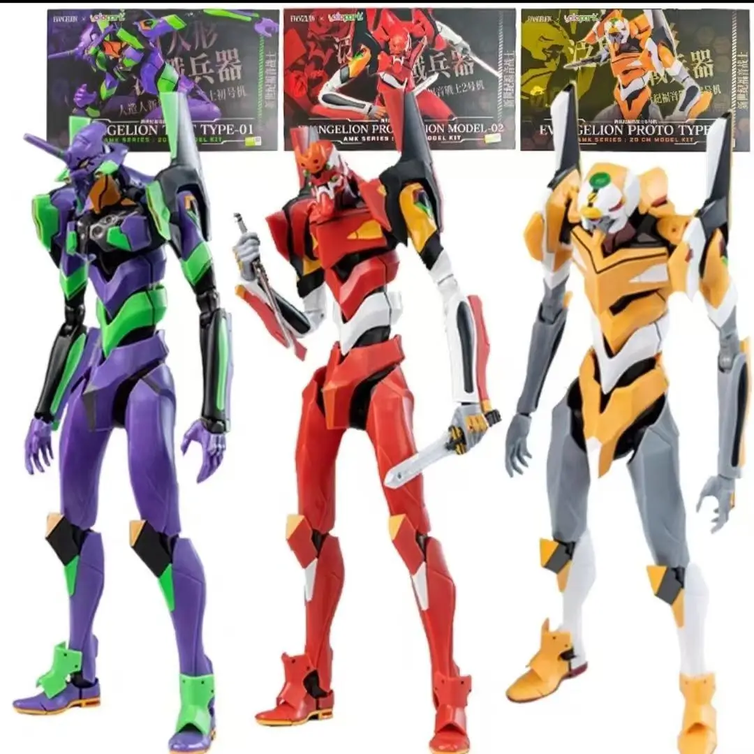 Фото YOLOPARK Neon Genesis EVANGELION AMK Series 20 см EVA-00 01 02 оригинальная производственная модель игрушки для детей и взрослых подарок на день рождения №1