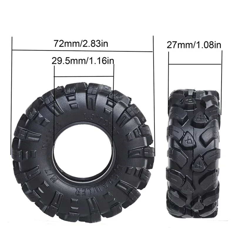 1 3-дюймовые грязевые шины с силиконовой двухсекционной губкой для