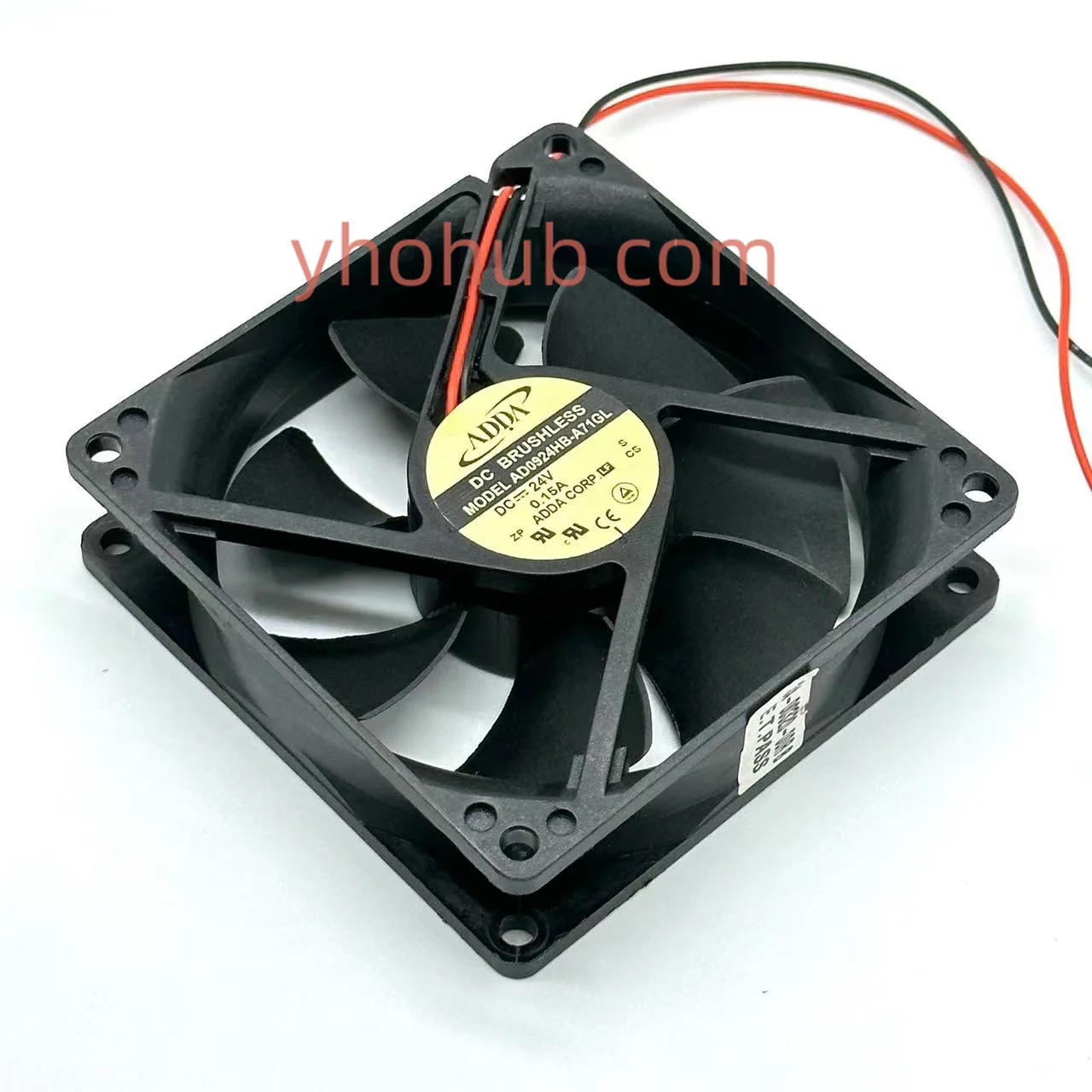 Охлаждающий вентилятор для сервера, постоянный ток 24 В, 0,26 А, 80x80x25 мм, 2 провода