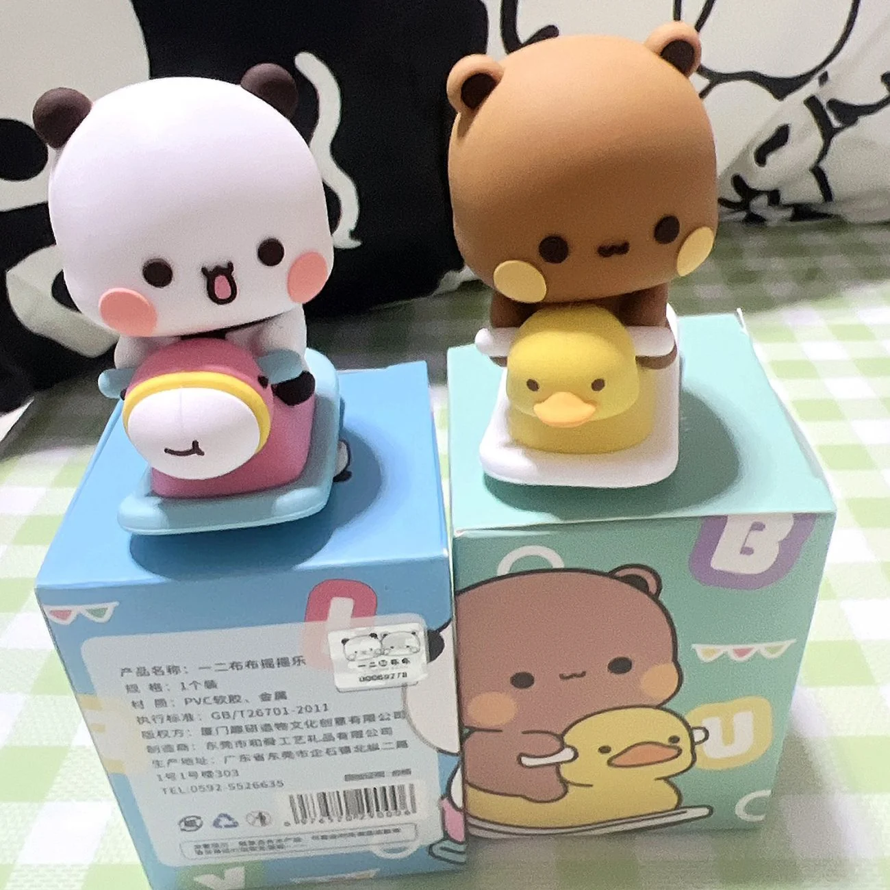 

2023 New Panda Bubu And Dudu Gift Figure Car Decoration Trendy Doll Peripheral Cartoon Cute Anime Desktop Ornaments