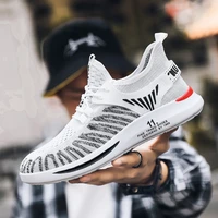 2022 spring and summer fashion trend light running shoes flying woven comfortable breathable casual mens sports shoes