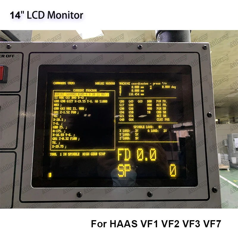 28HM-NM4 LCD Monitor Compatible 14 Inch For HAAS VF1 VF2 VF3 VF7 CNC Machine Replace CRT Monitor