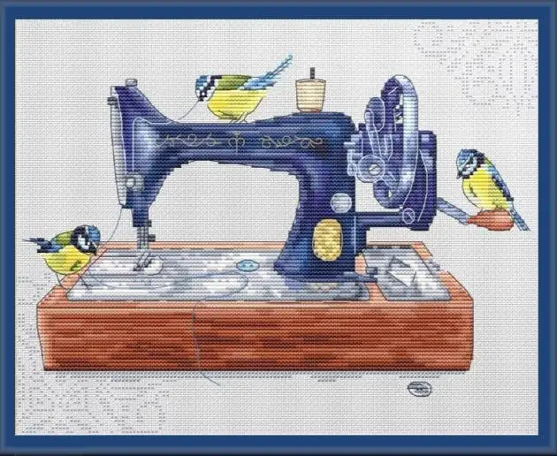 

sewing machines and birds 37-33 Cross Stitch Kit Packages Counted Cross-Stitching Kits New Pattern Cross stich unPainting Set