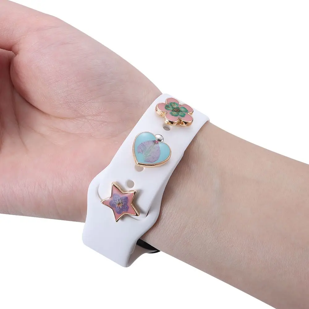 1 шт. декоративный браслет для часов Apple Watch силиконовый металлические