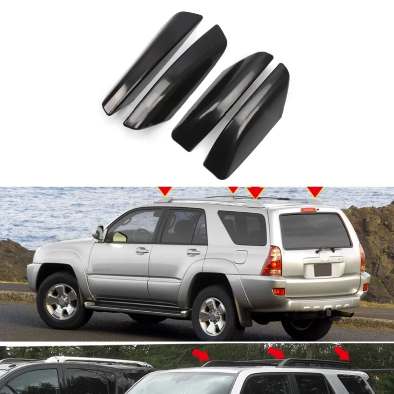 

Front Rear Roof Luggage Bar Rack Cover Roof Bar Roof Rail End For 4 Runner N210 2003-2009 SUV Auto Car Accessories 40GF