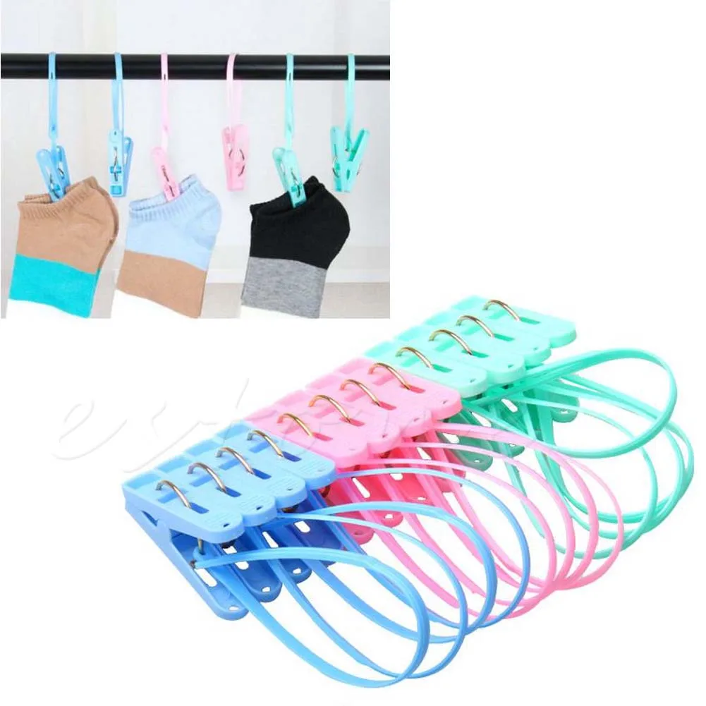 

652F 12pcs Windproof Clothespins Laundry Bra Socks Underwear Hanger Clip Multipurpose